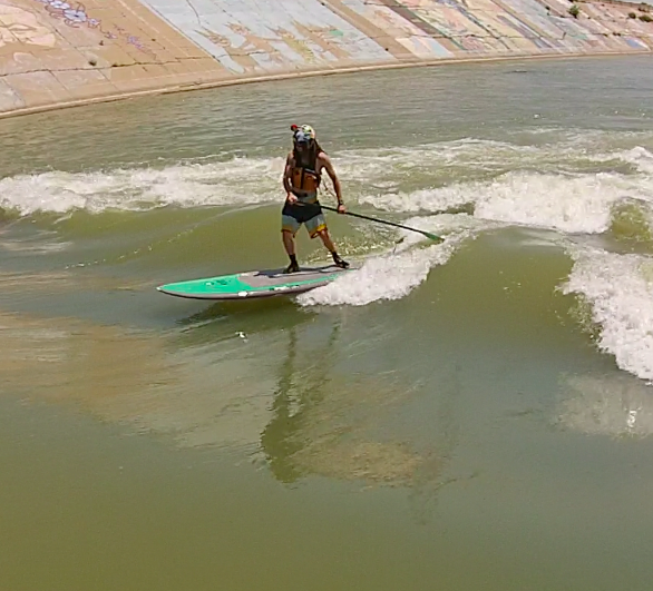 3rd Wave at Pueblo Play Park on the Arkansas on the 9’2″ Riveria Nugg