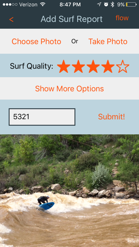 River Surf Report App