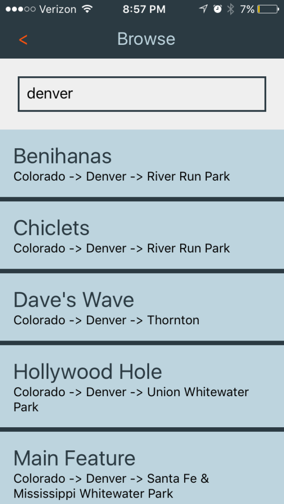 River Surf Report App