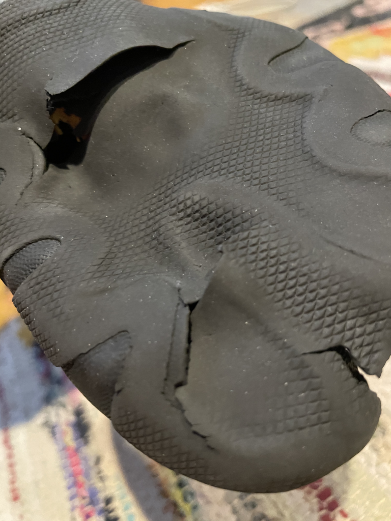 Xcel bootie holes